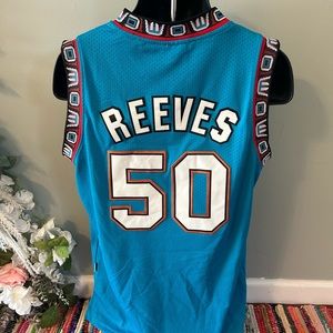 Vintage NBA Vancouver Grizzlies Bryant Big Country Reeves 50 Jersey Large
